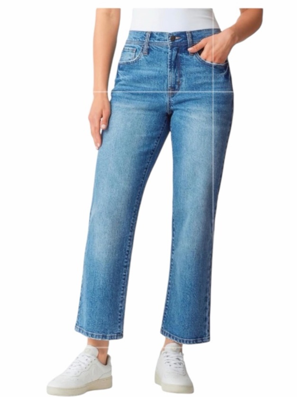Kensie•The Mila High Rise Straight Leg Jeans